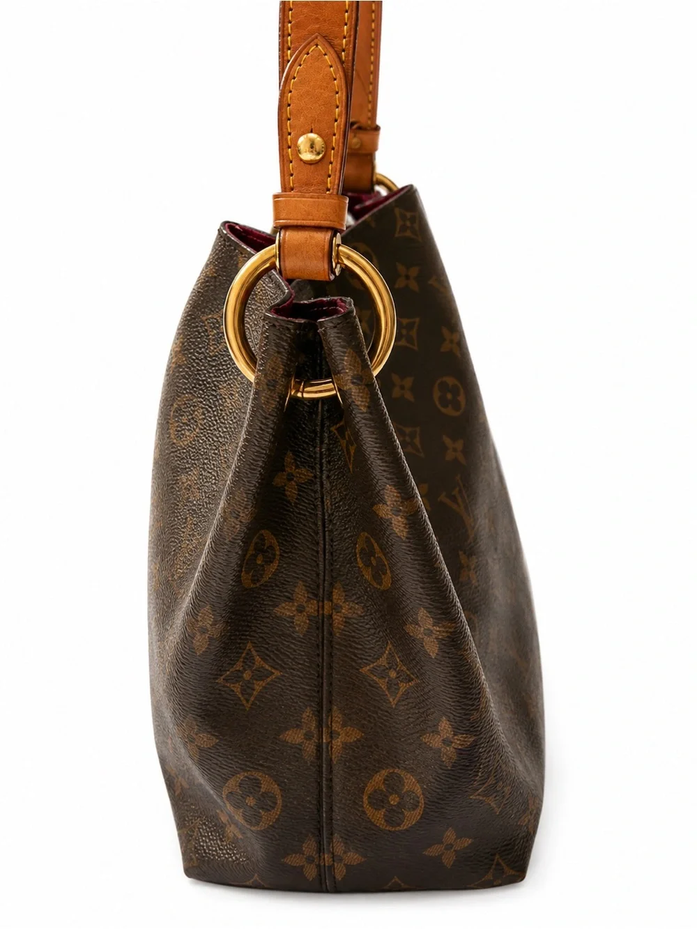 Louis Vuitton Graceful PM Monogram Pivoine Pink Hobo Bag
